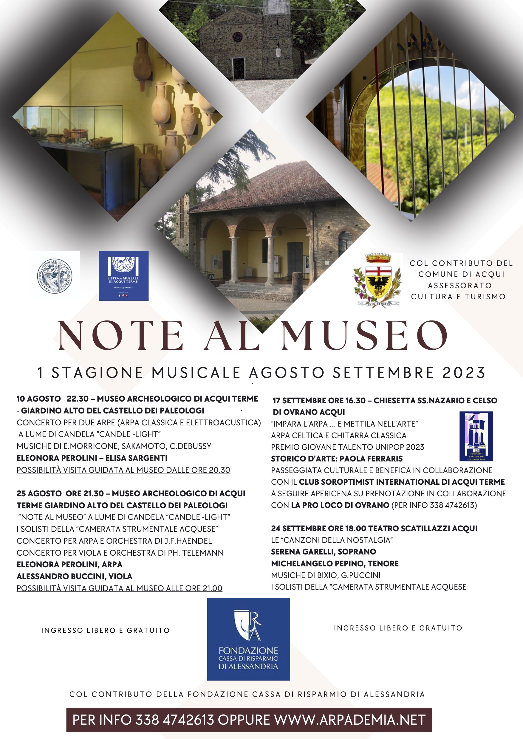 NOTE AL MUSEO VISIT ACQUI TERME